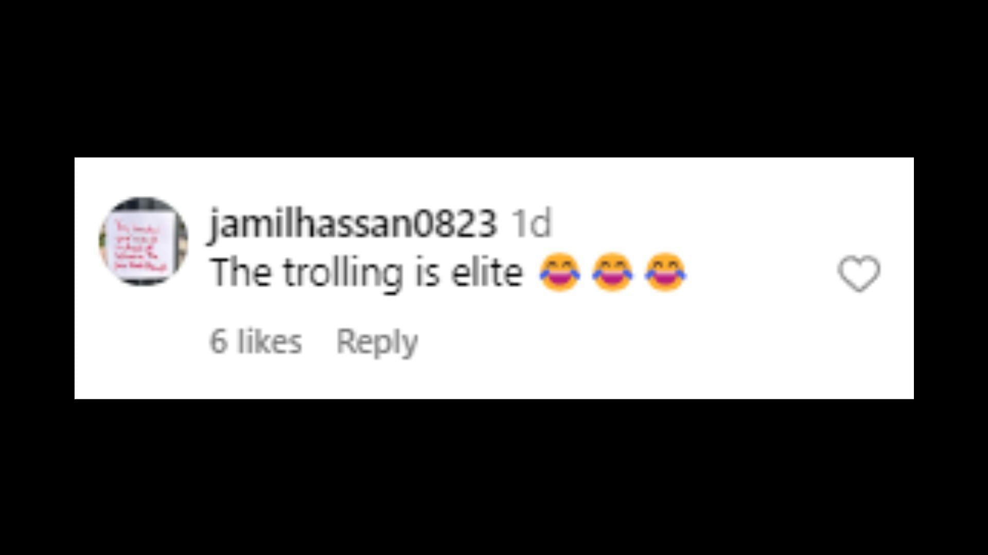 A reaction shared on Instagram (Image via Instagram/eminem)